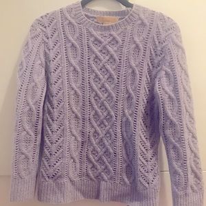 Michael Kors cashmere fisherman knit sweater, sz Small